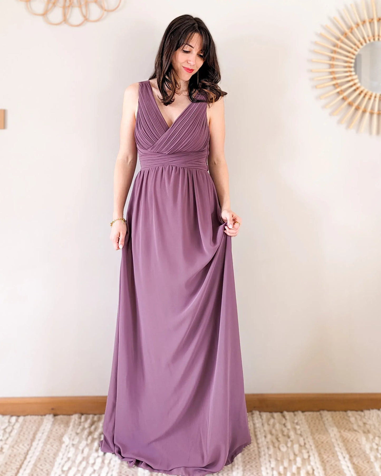 Robe longue - Prune