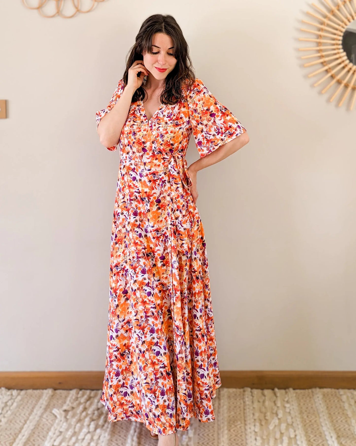 Robe longue fleurie - Angélique