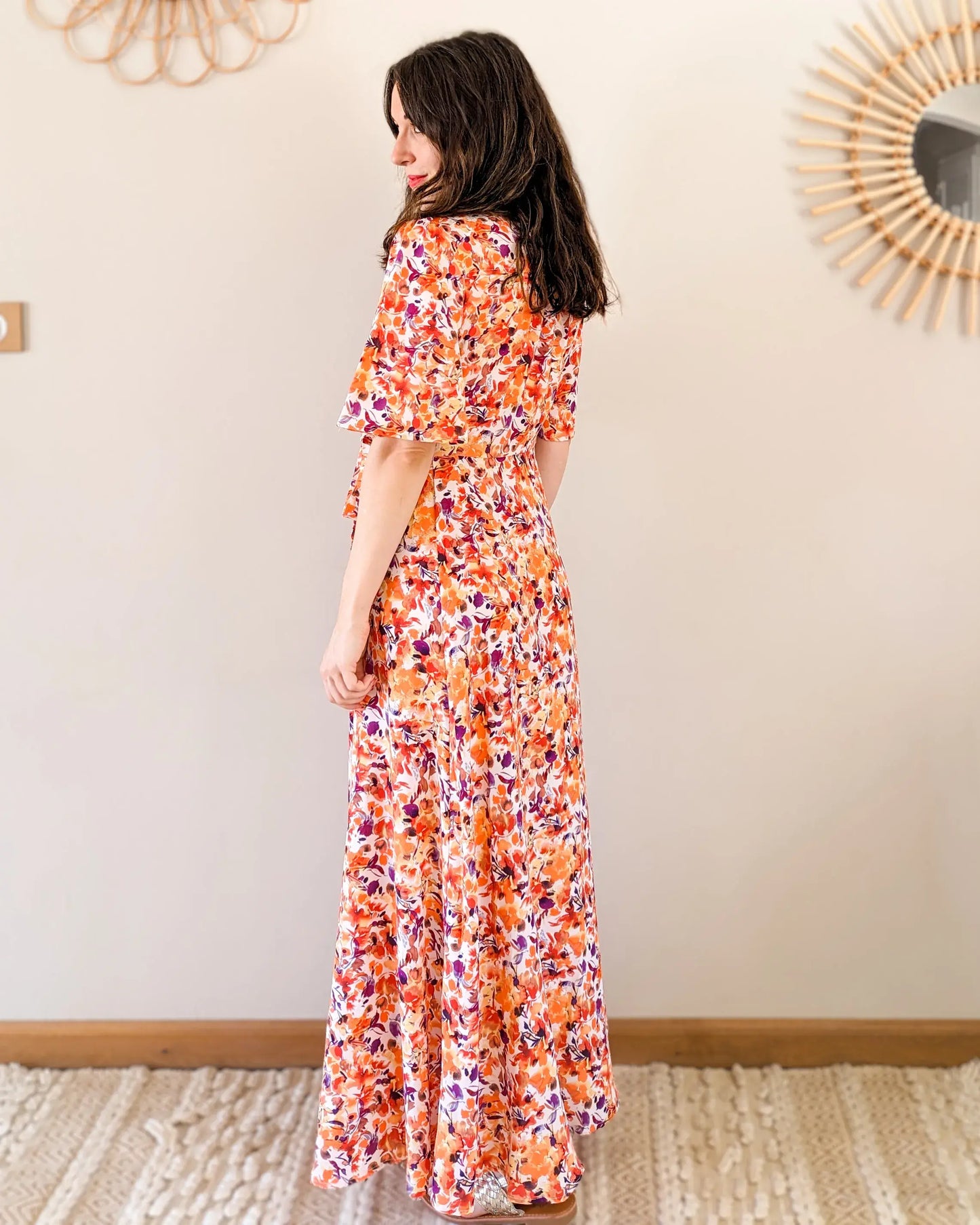 Robe longue fleurie - Angélique