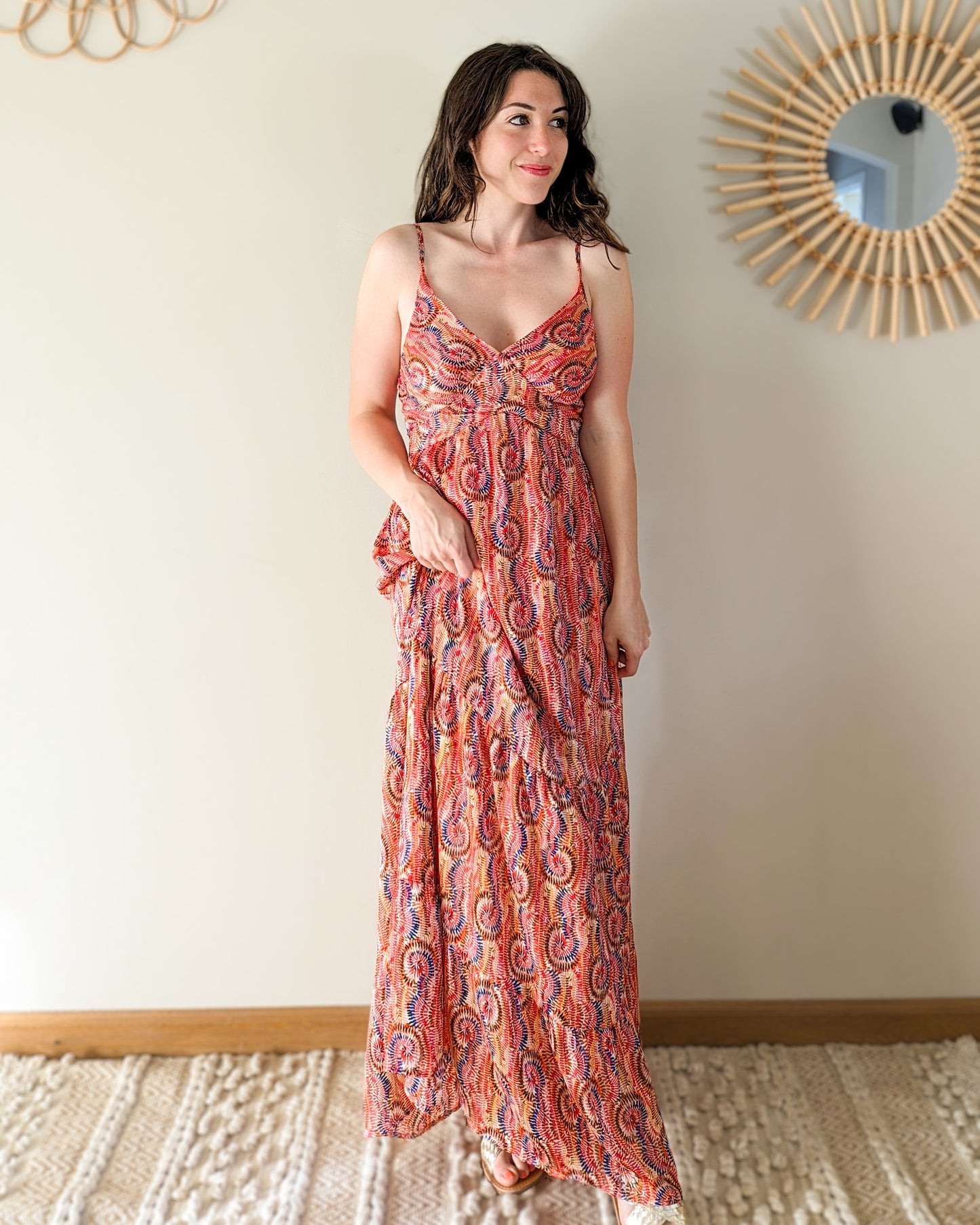 Robe longue à motifs - Popie