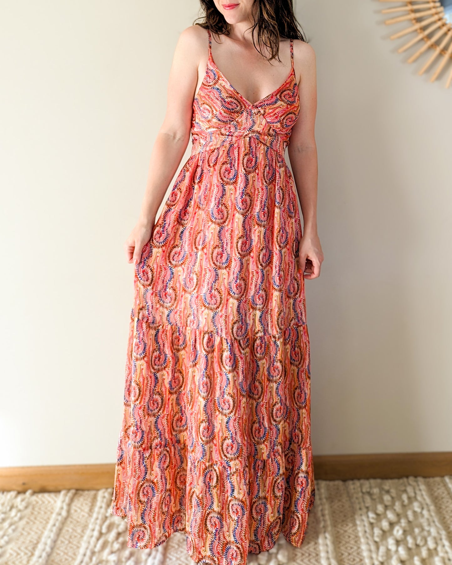 Robe longue à motifs - Popie