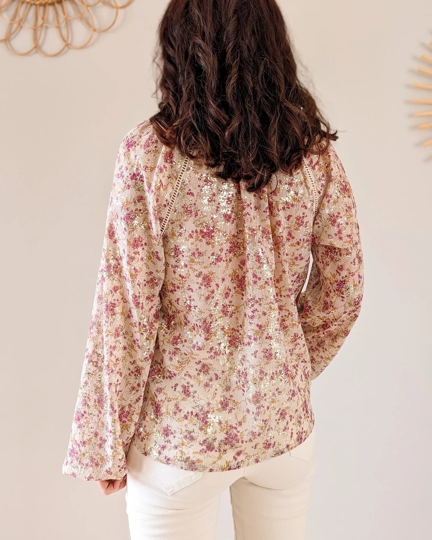 Blouse à détails dorés - Tara