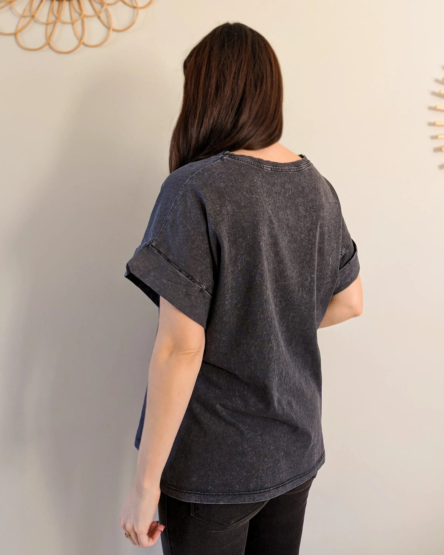 T-shirt gris - Rock and Roll