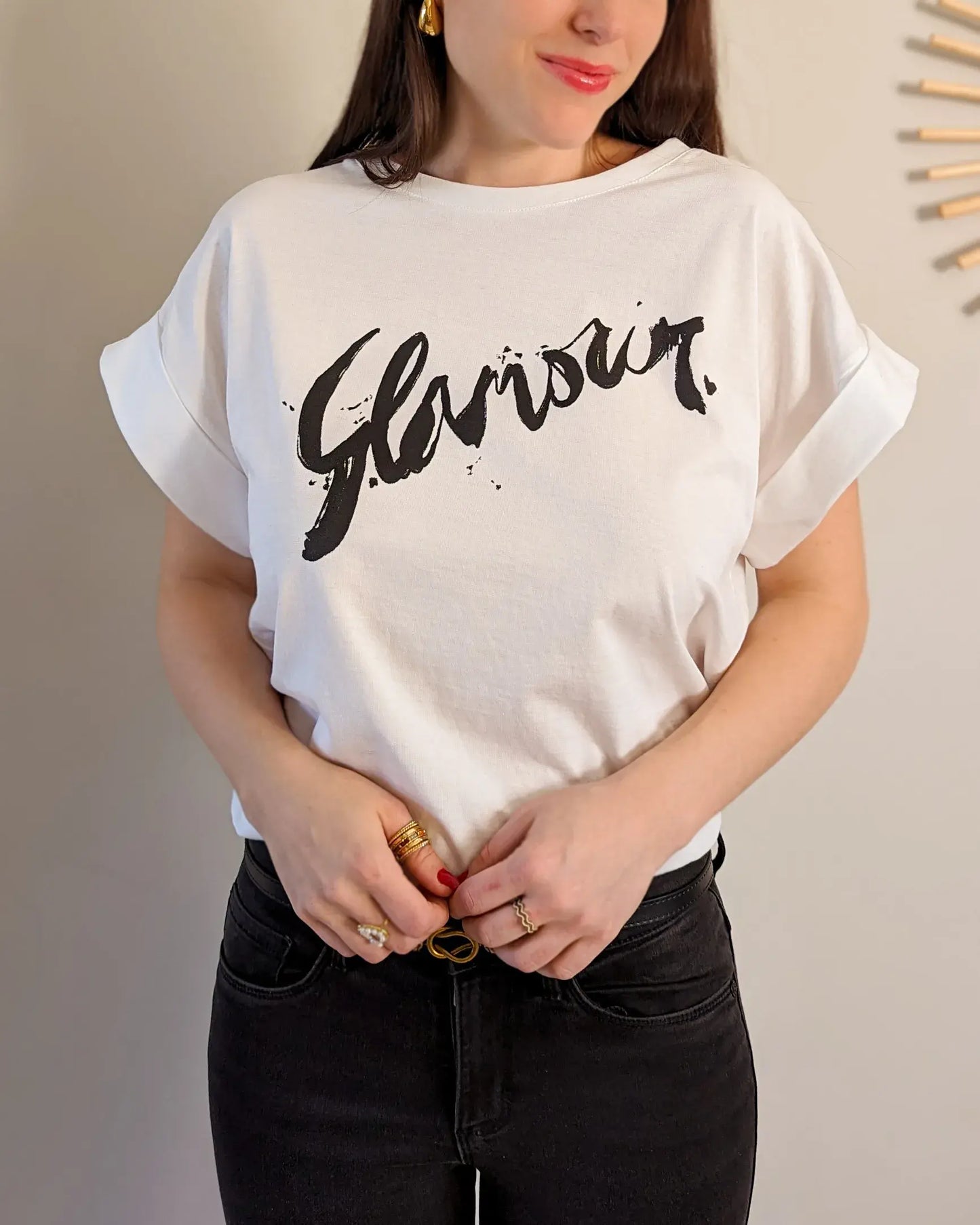 T-shirt blanc - Glamour