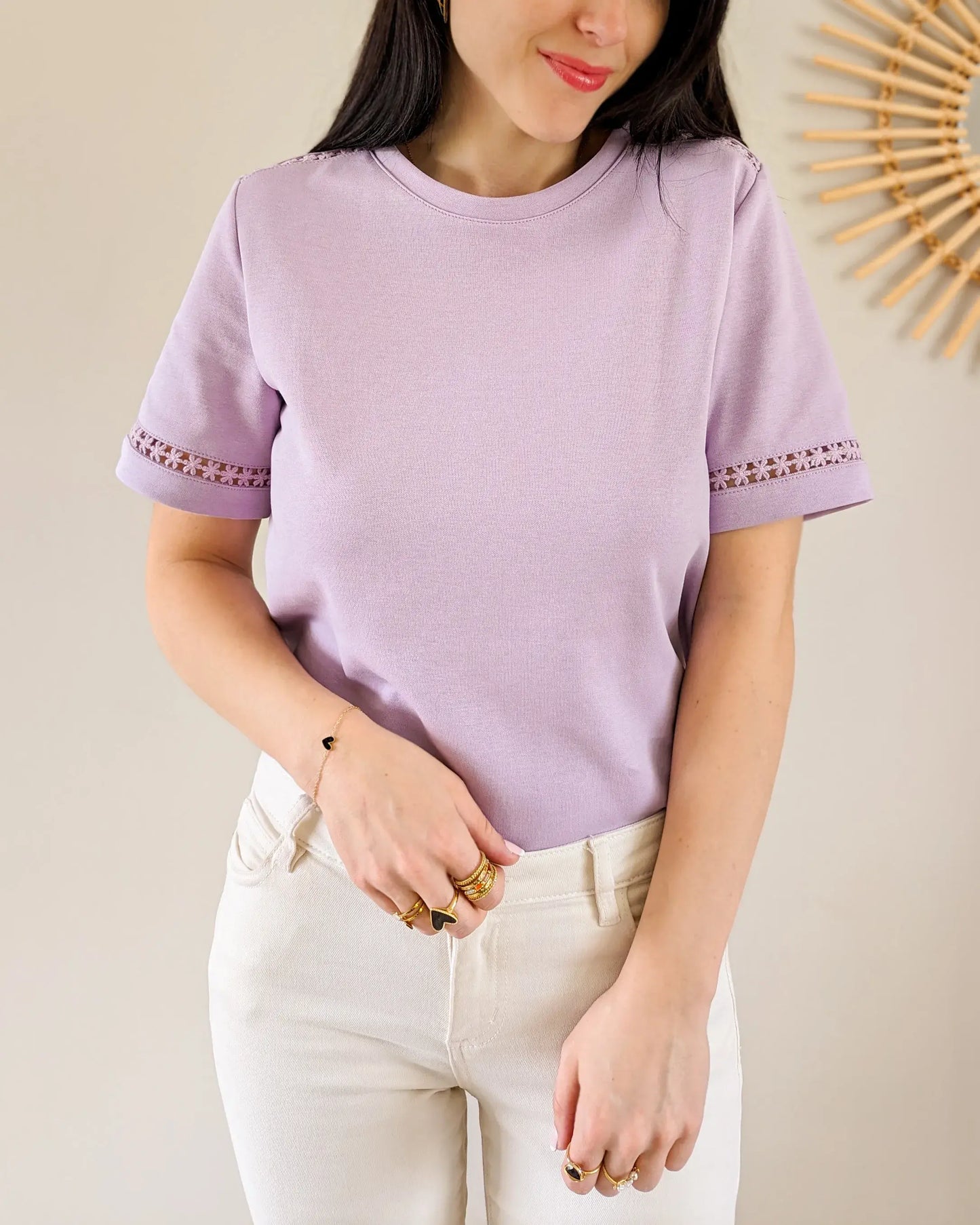 T-shirt violet - Lina