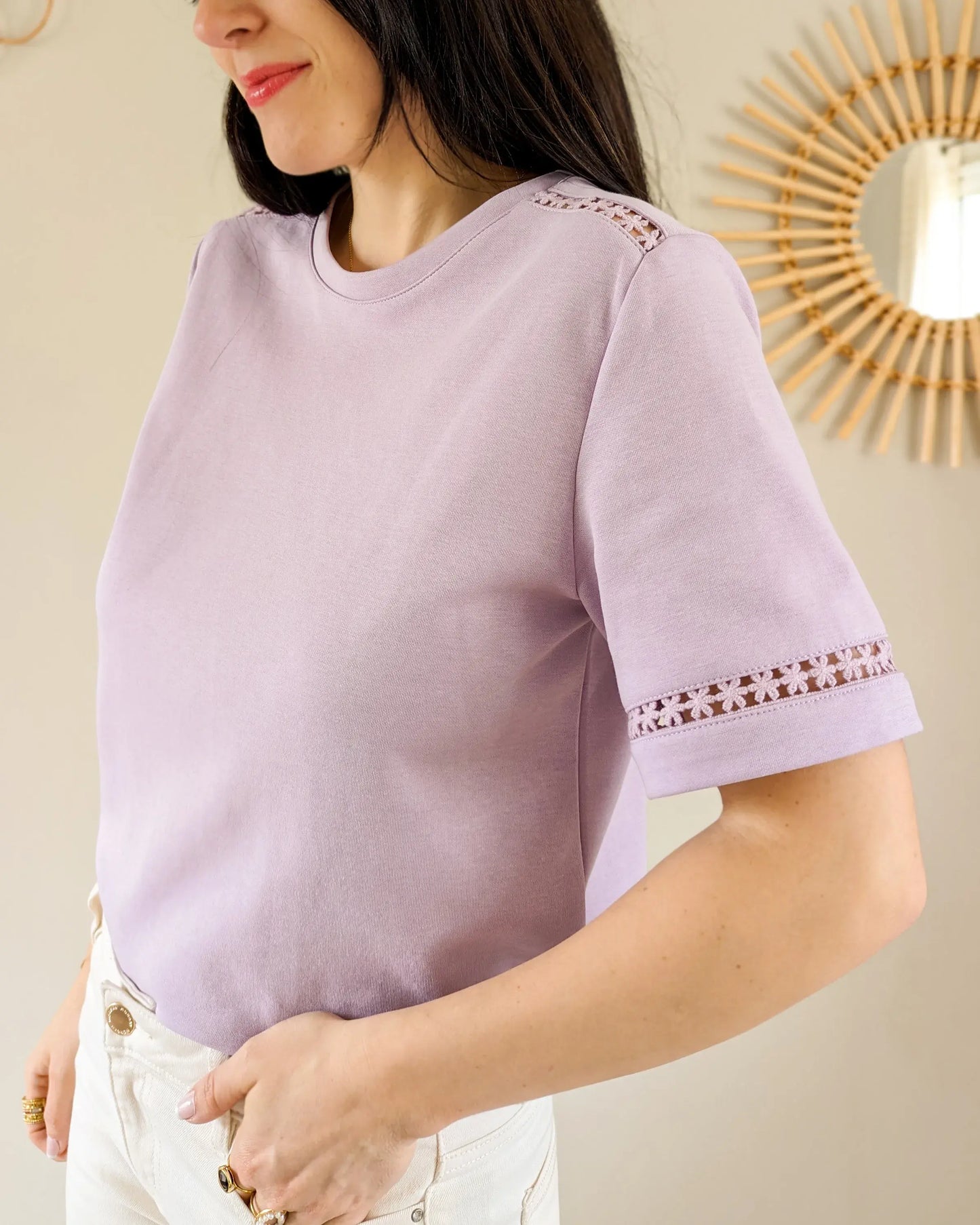 T-shirt violet - Lina