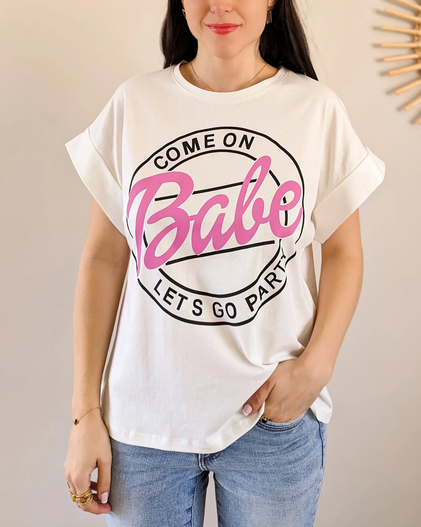 T-shirt - Babe blanc