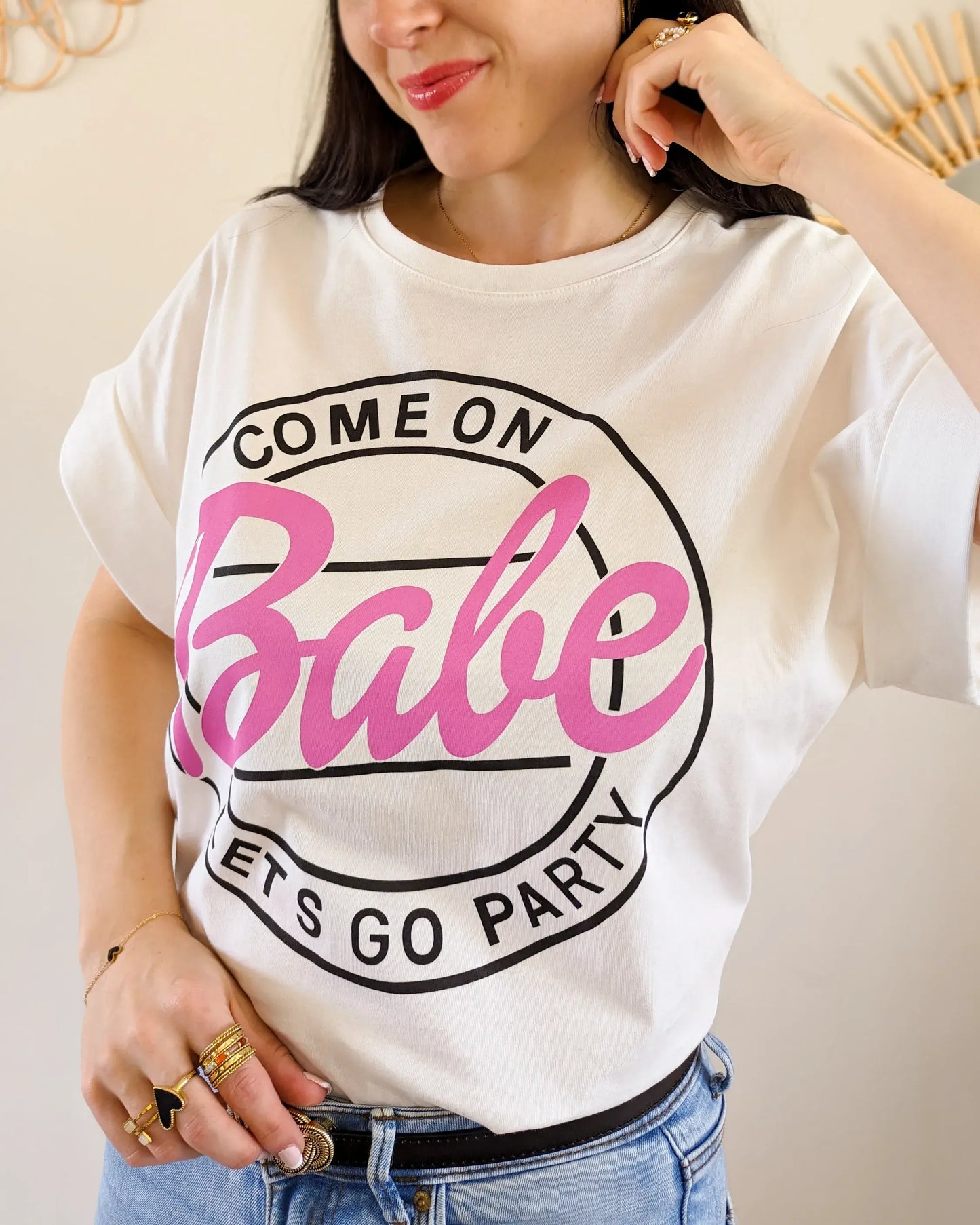 T-shirt - Babe blanc