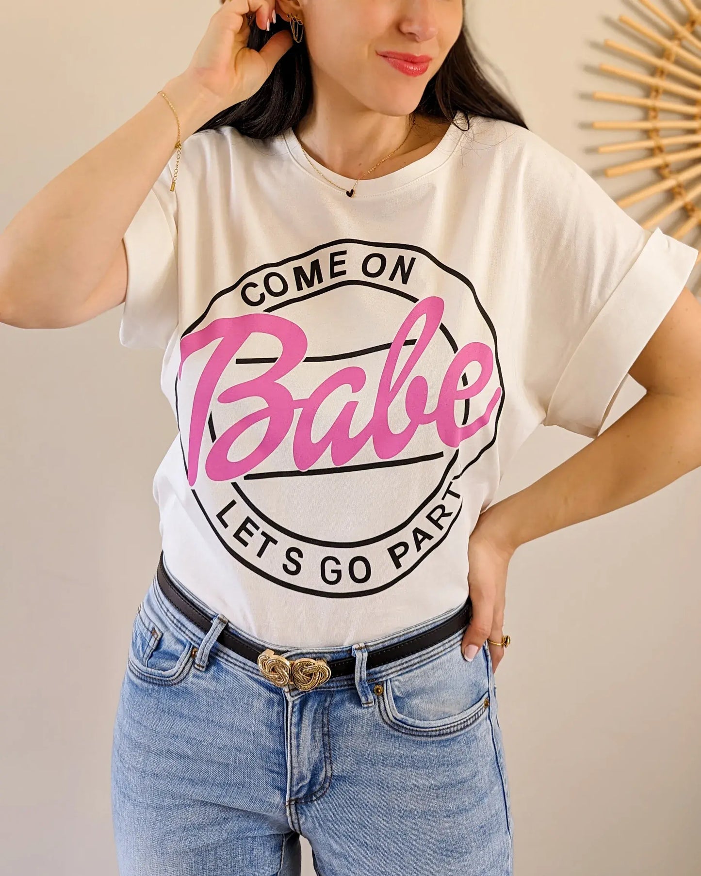T-shirt - Babe blanc