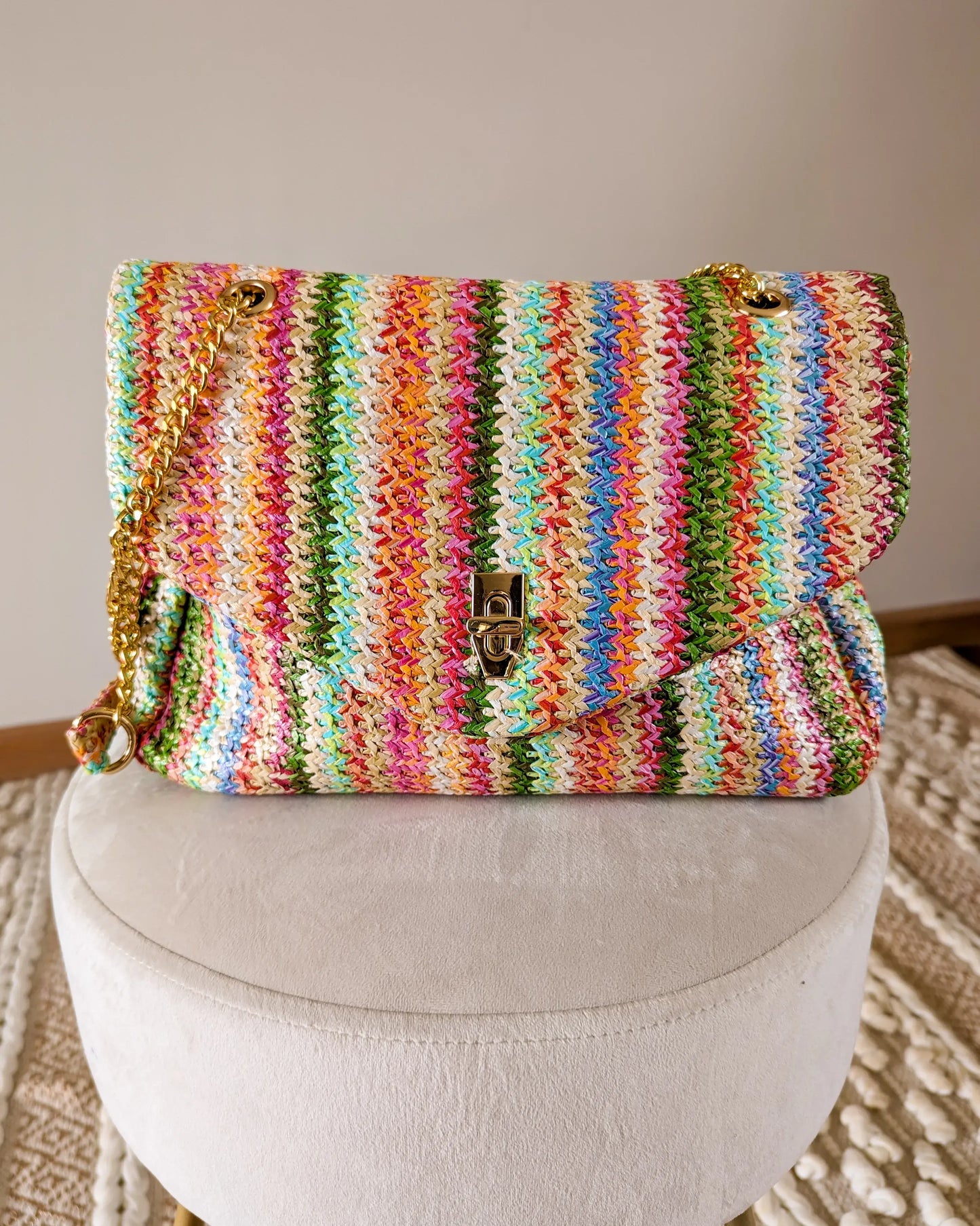 Sac multicolore tressé - Lisandro