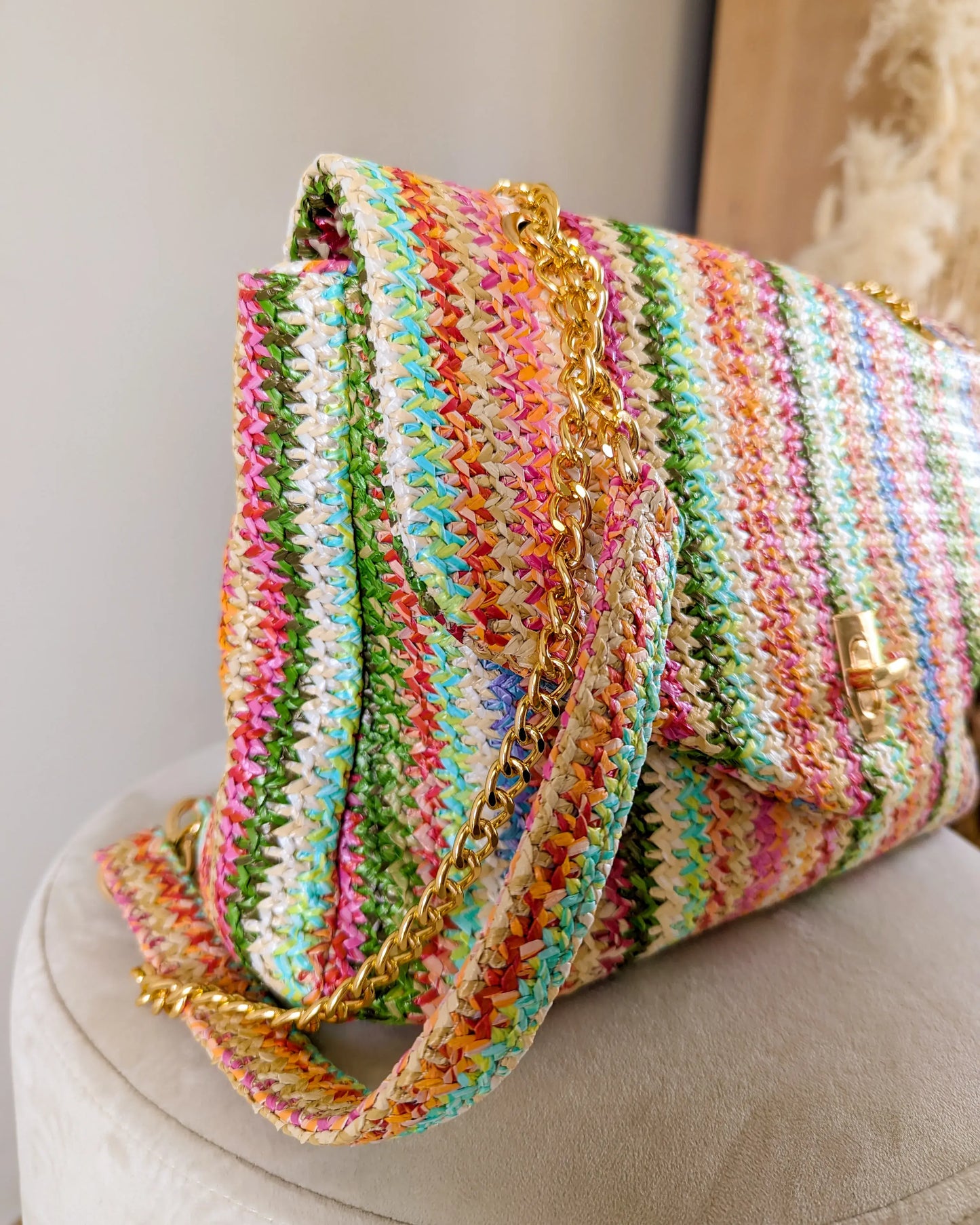 Sac multicolore tressé - Lisandro