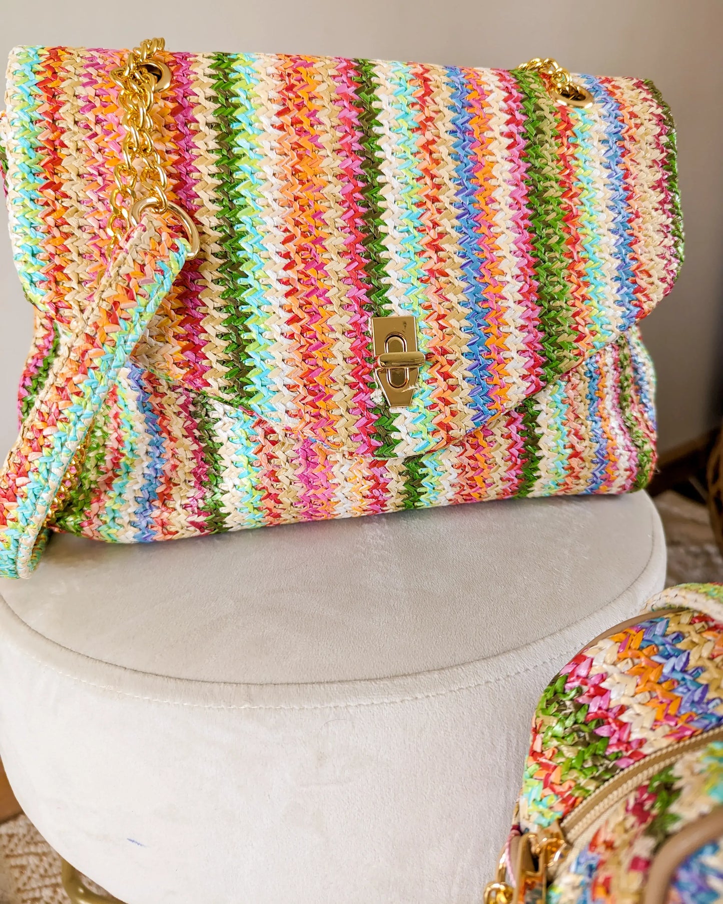 Sac multicolore tressé - Lisandro