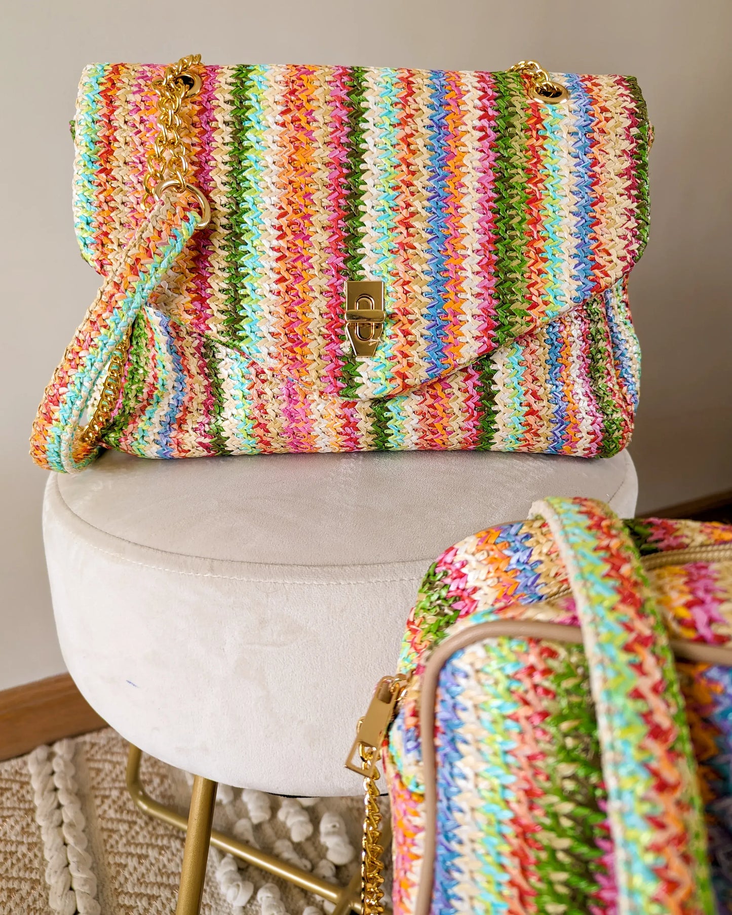 Sac multicolore tressé - Lisandro