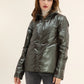 Imperméable rembourré mi-saison Laura Jo kaki mat/brillant - Victoria court