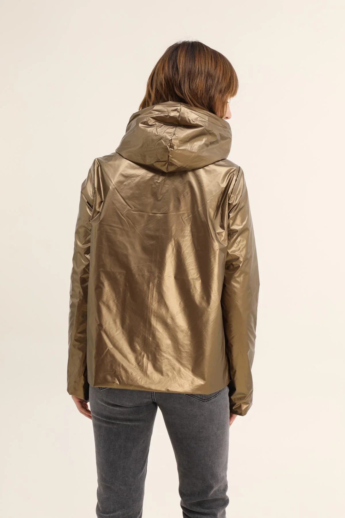 Imperméable rembourré mi-saison Laura Jo camel mat/brillant - Victoria court