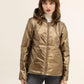 Imperméable rembourré mi-saison Laura Jo camel mat/brillant - Victoria court