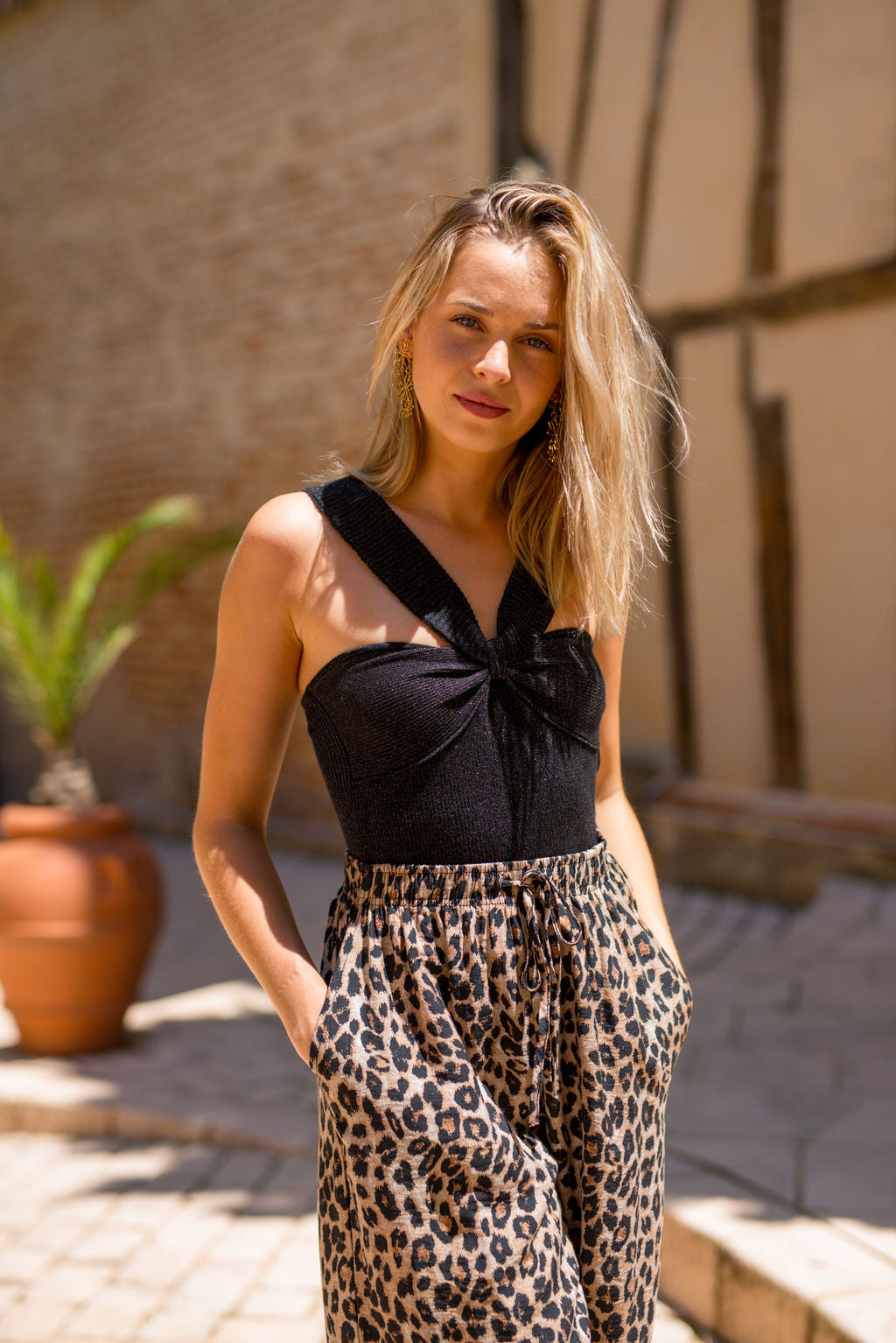 Top Kenza noir