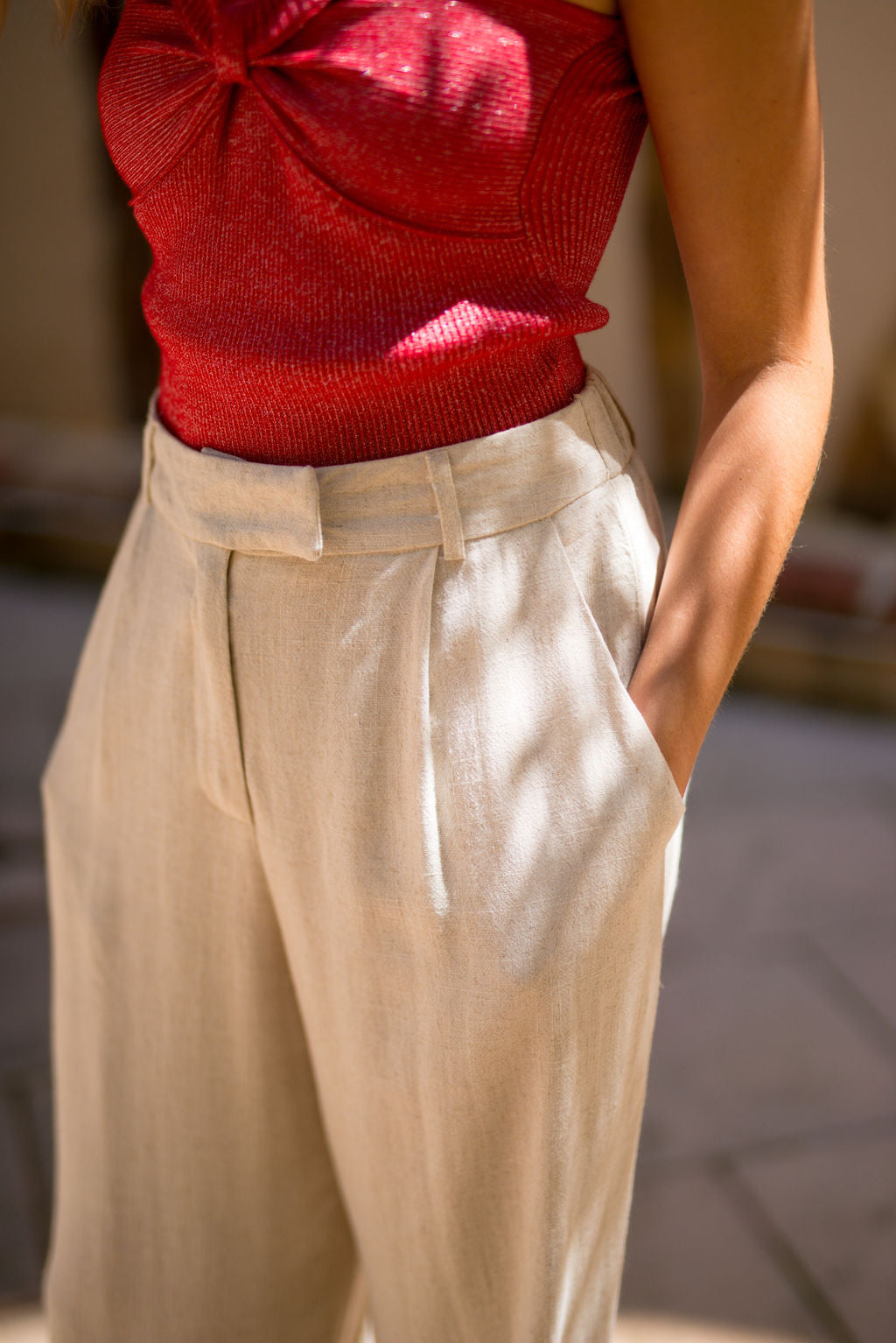 Pantalon Darren beige