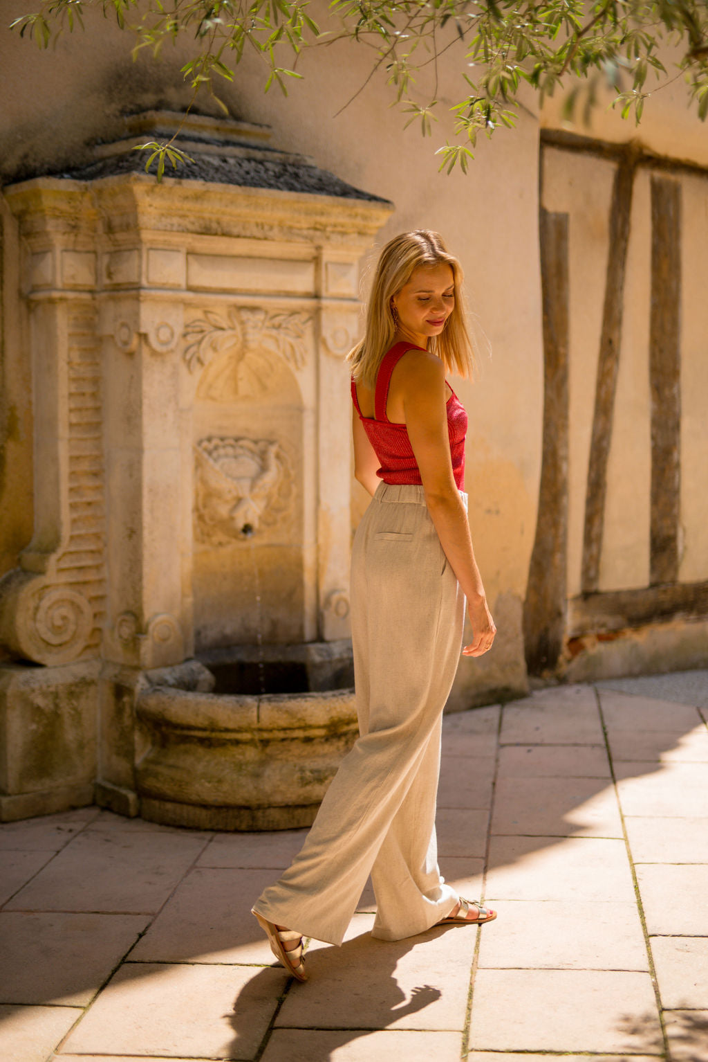 Pantalon Darren beige