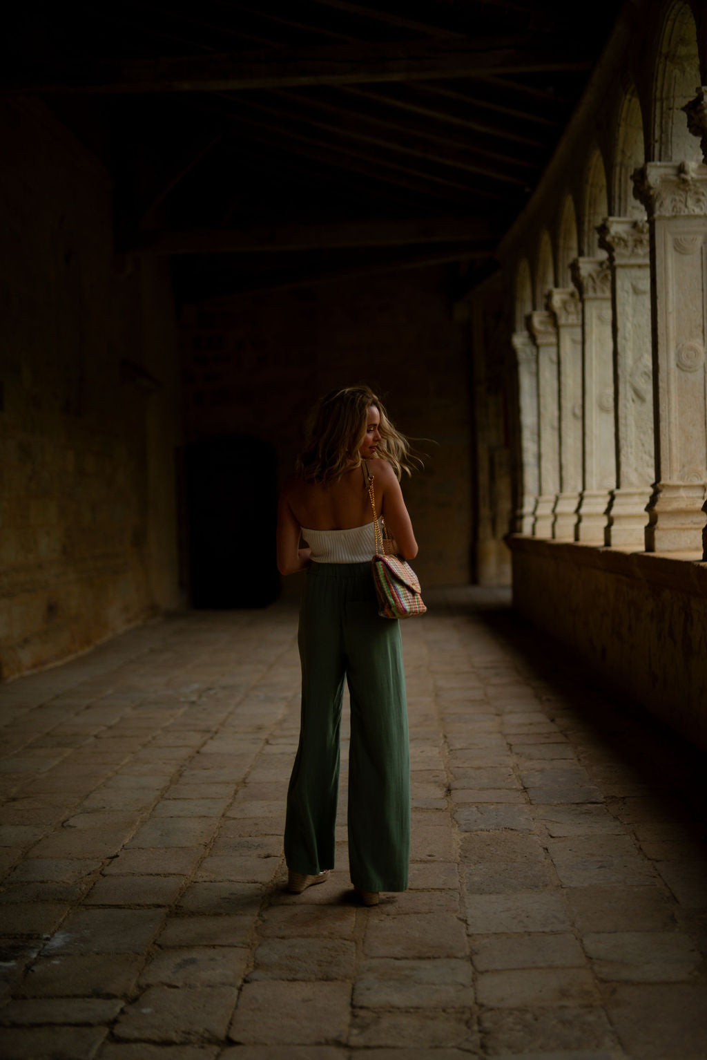 Pantalon Darren vert menthe