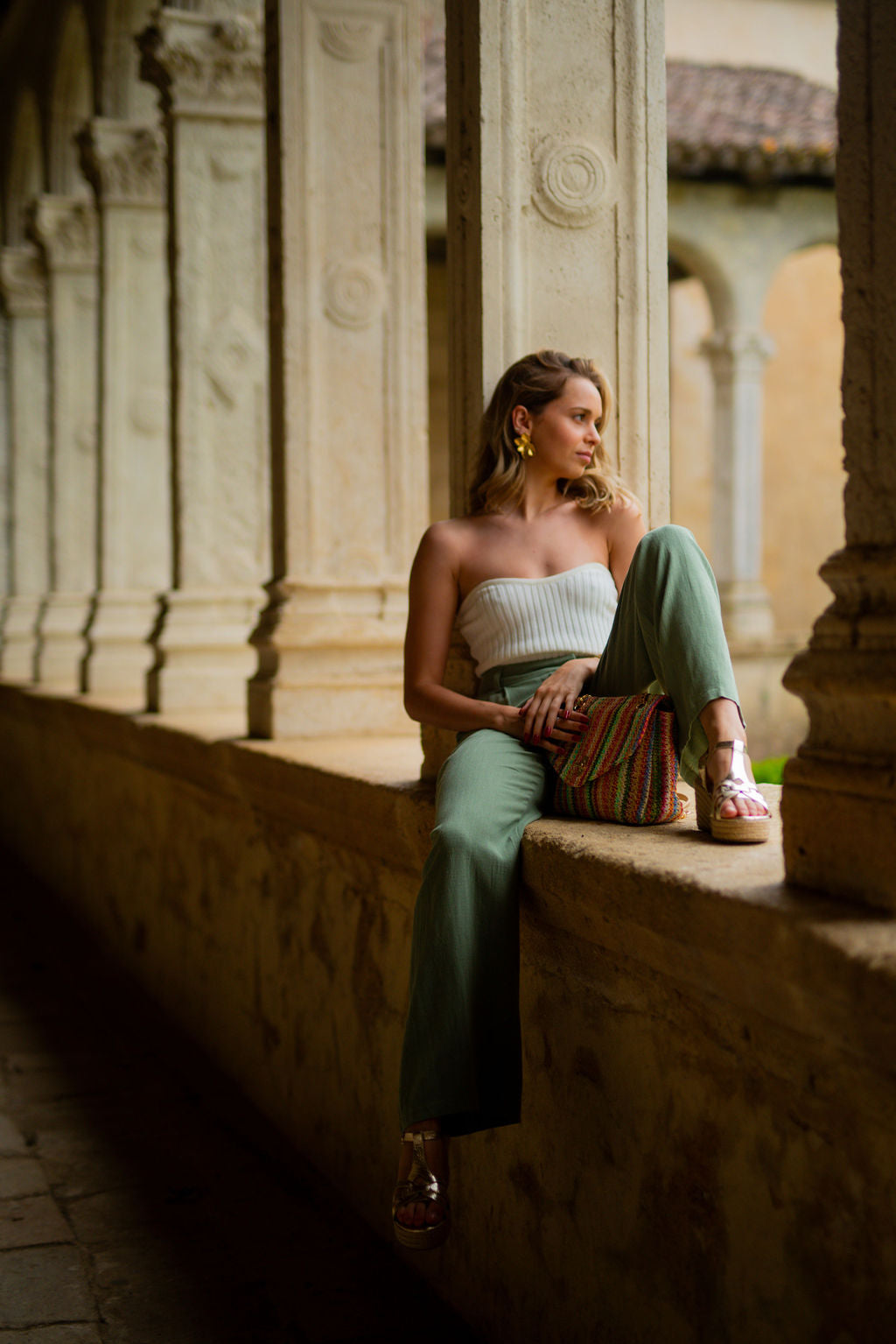 Pantalon Darren vert menthe