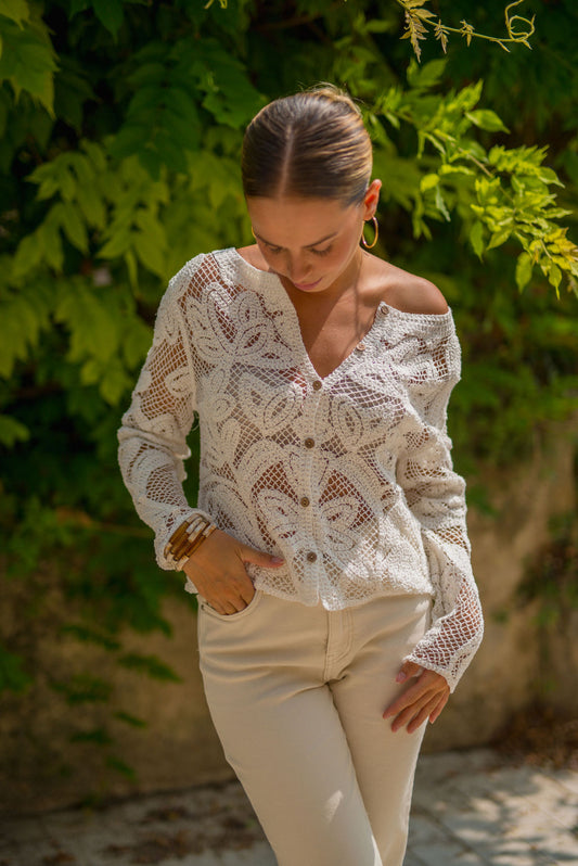 Cardigan en crochet Balya