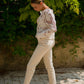 Jean mom fit Yuna beige