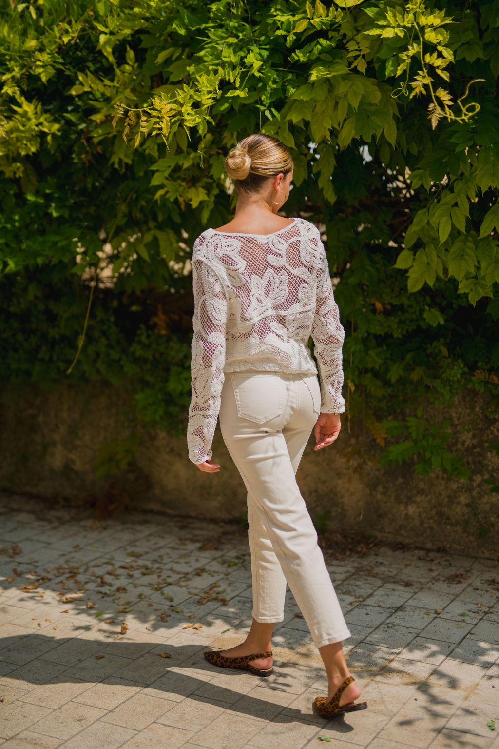 Jean mom fit Yuna beige