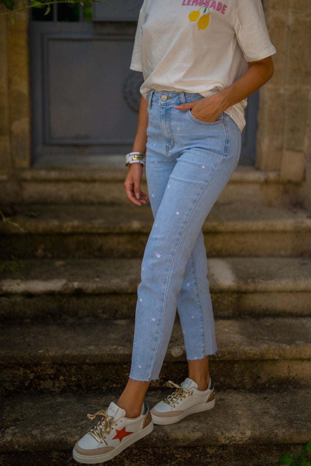 Baskets Janna blanches