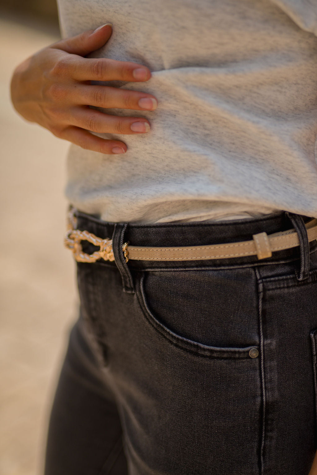 Ceinture Soho beige