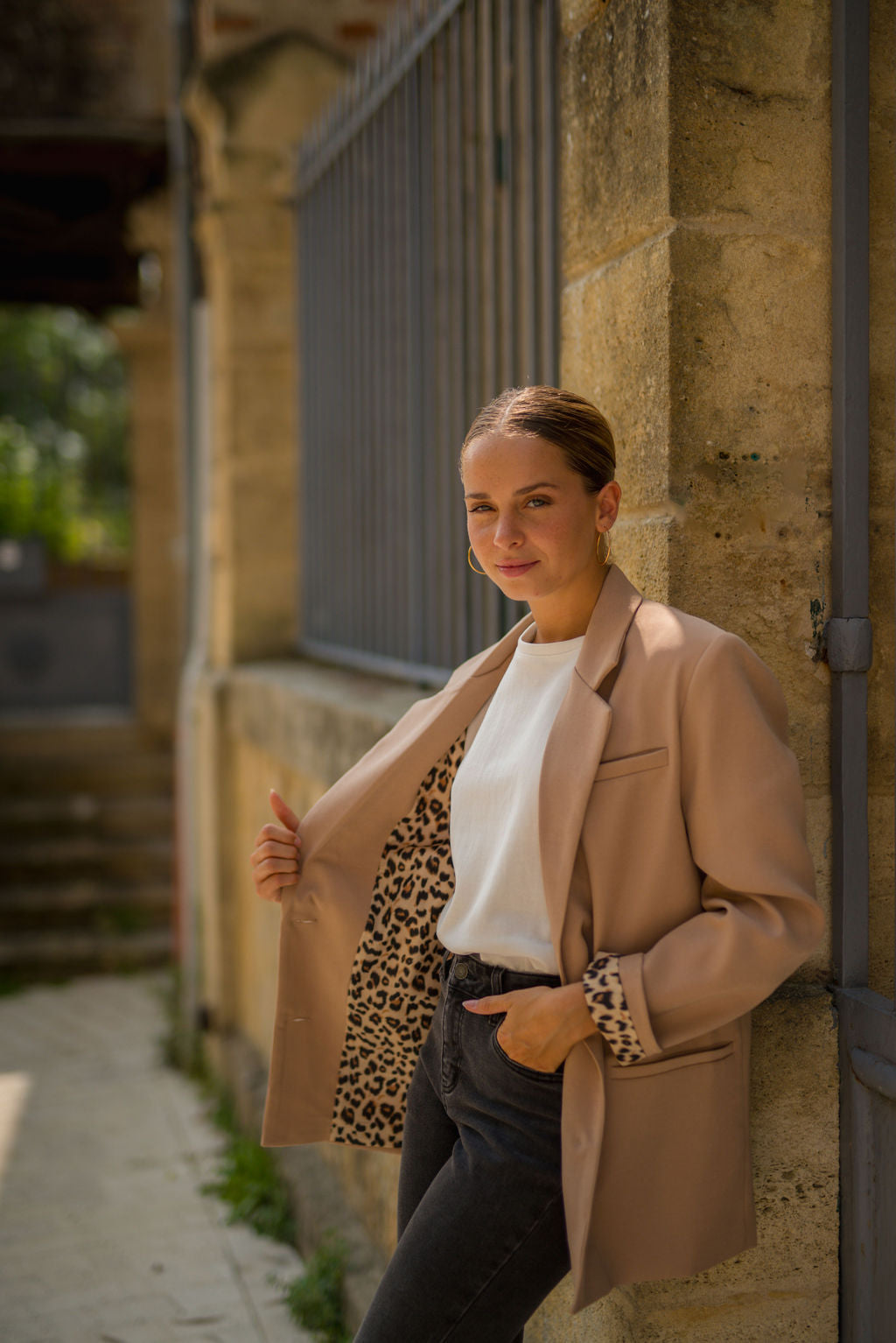 Veste blazer Lizie camel
