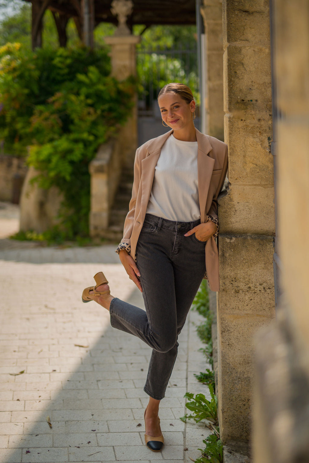 Veste blazer Lizie camel