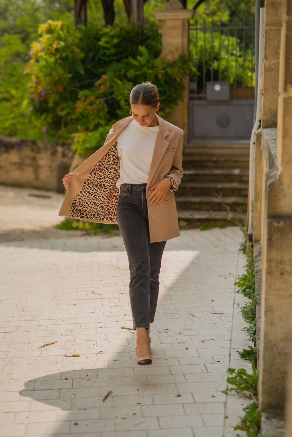 Veste blazer Lizie camel