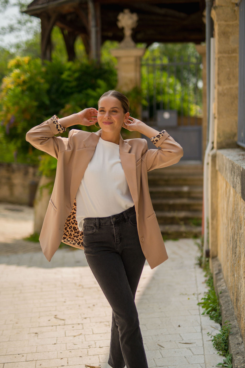 Veste blazer Lizie camel