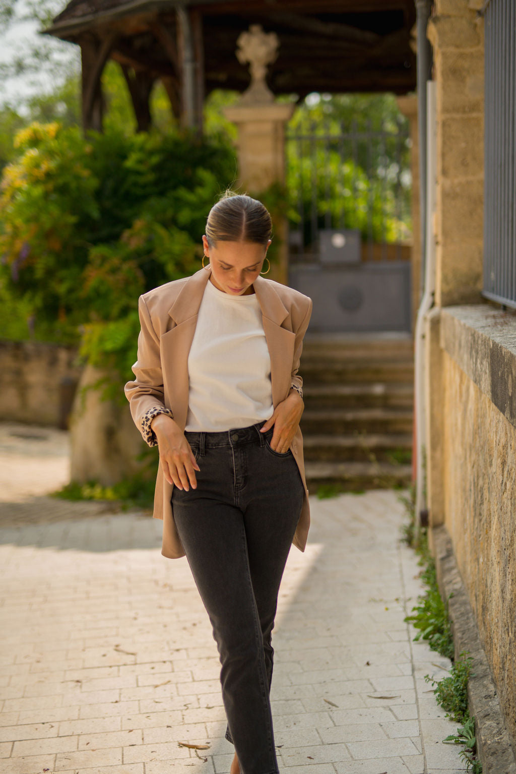 Veste blazer Lizie camel