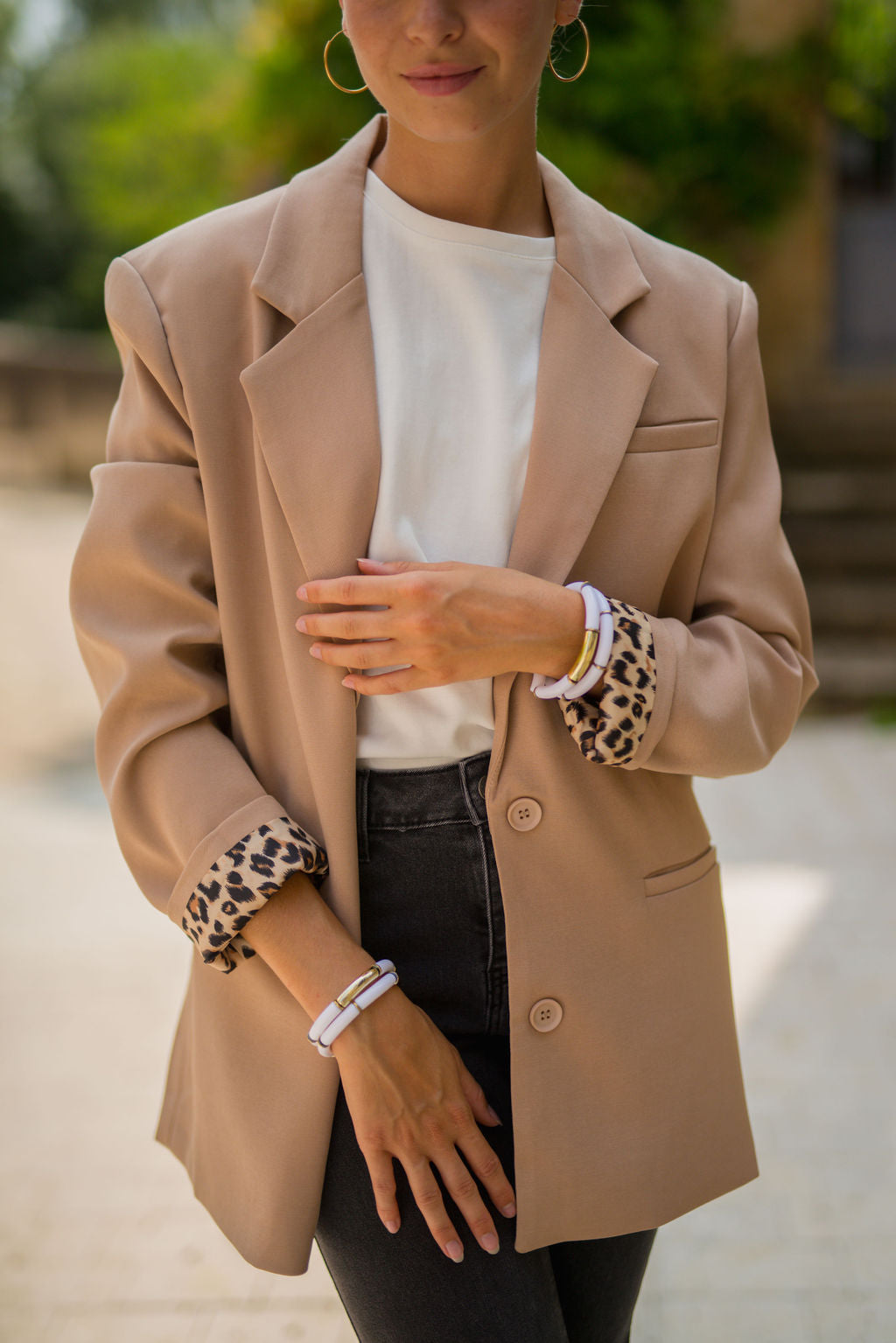Veste blazer Lizie camel