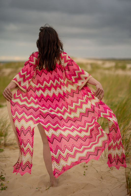 Kimono Palma rose