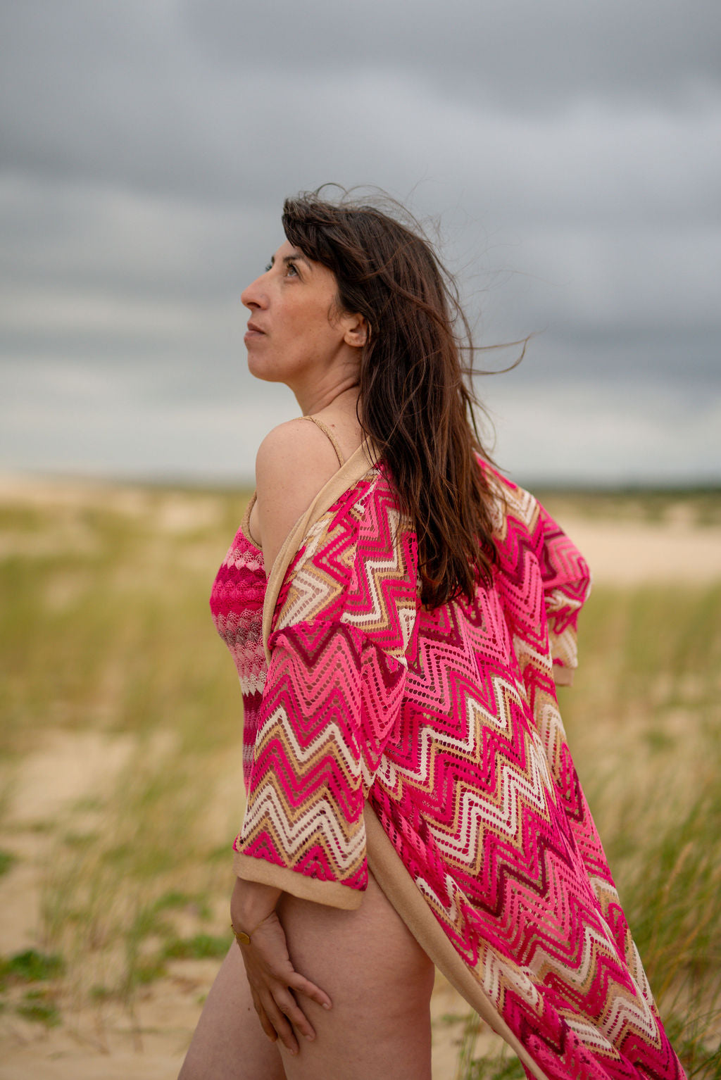 Kimono Palma rose