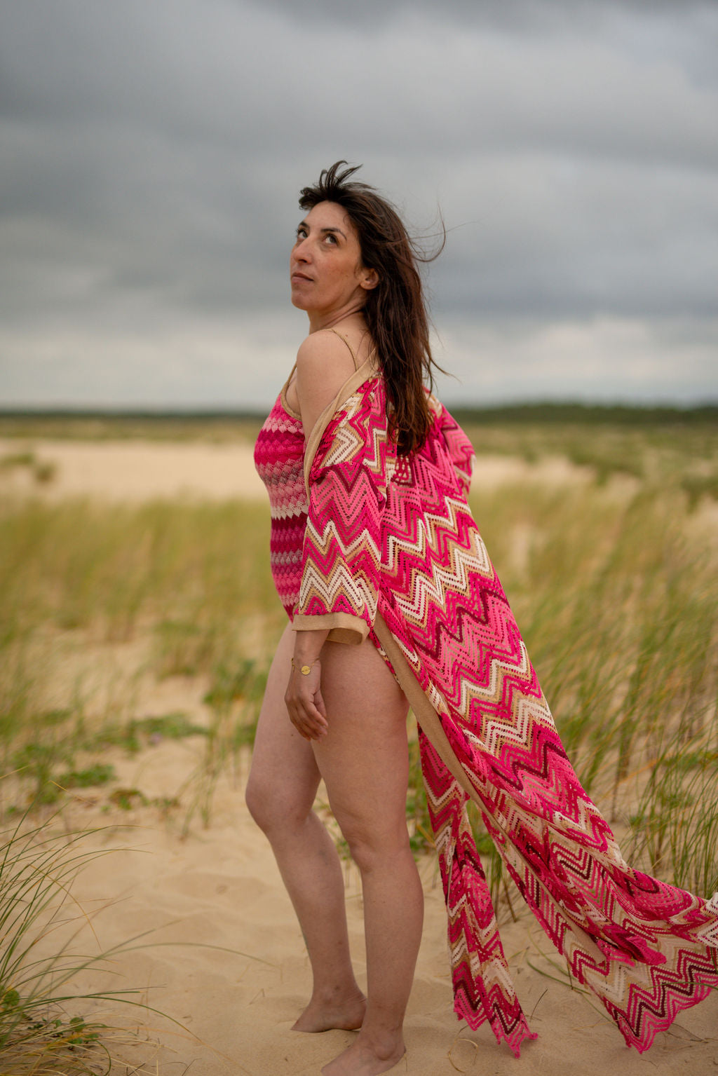 Kimono Palma rose