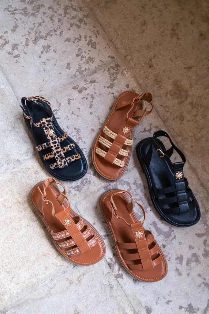 Sandales Soleil léopard