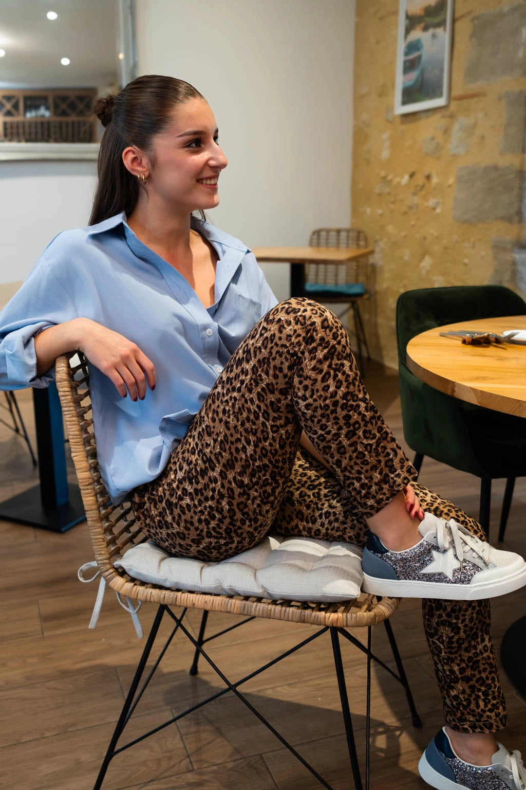 Baskets Rachel bleues