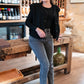Gilet moumoute Elise noir