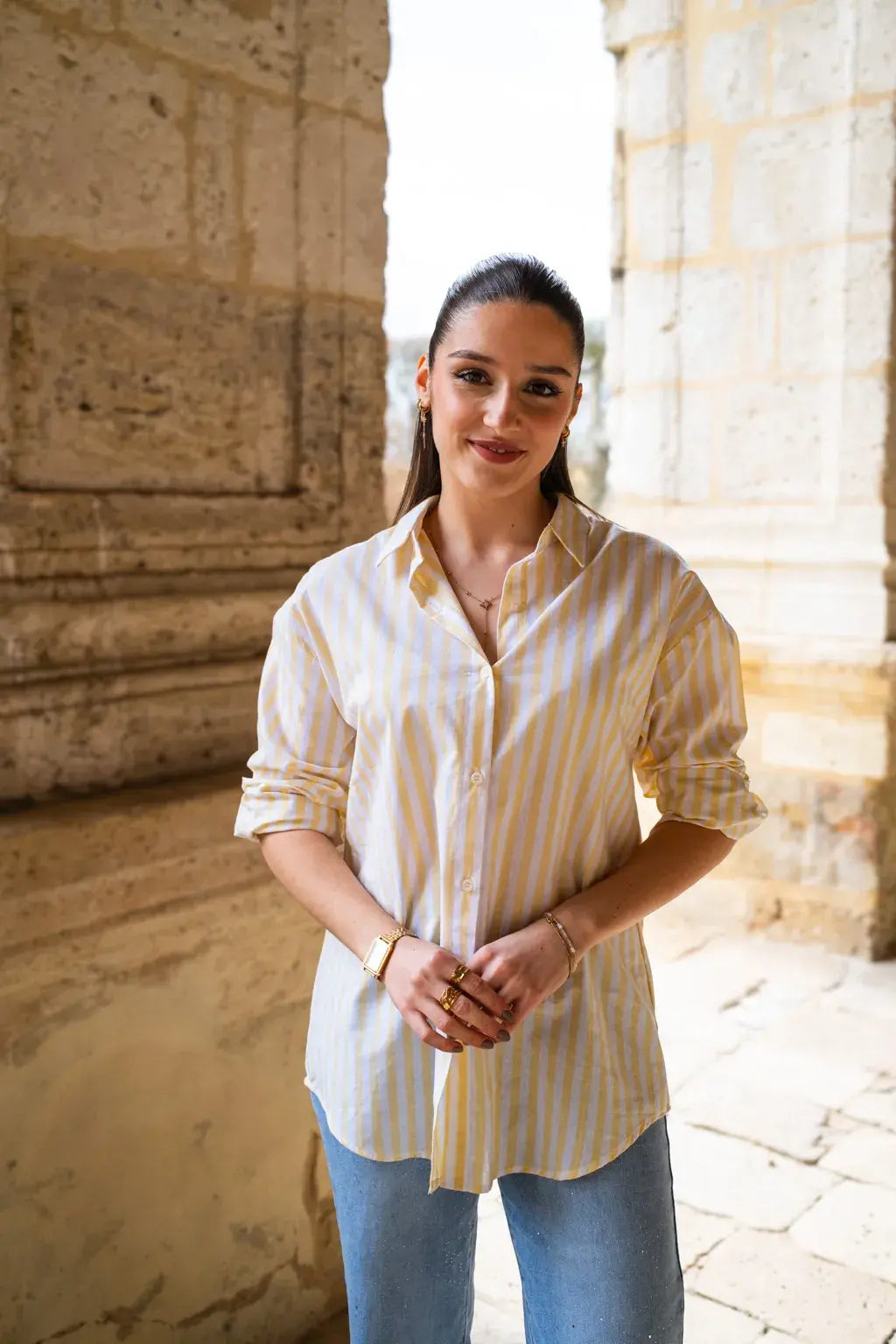 Chemise La dolce vita jaune