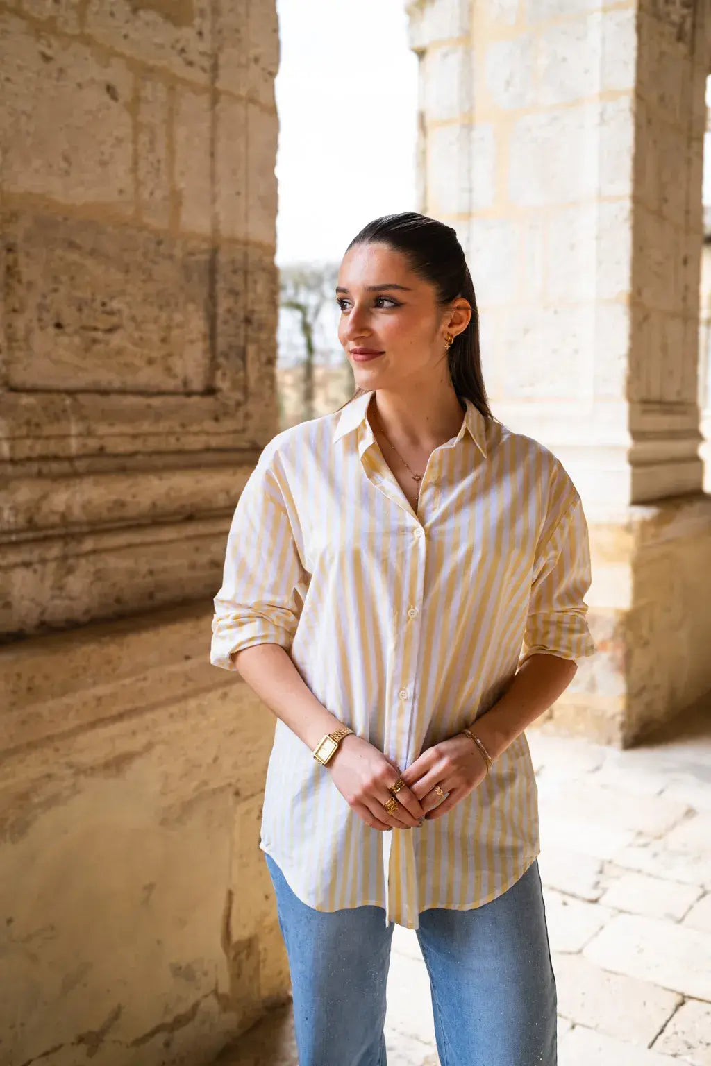 Chemise La dolce vita jaune