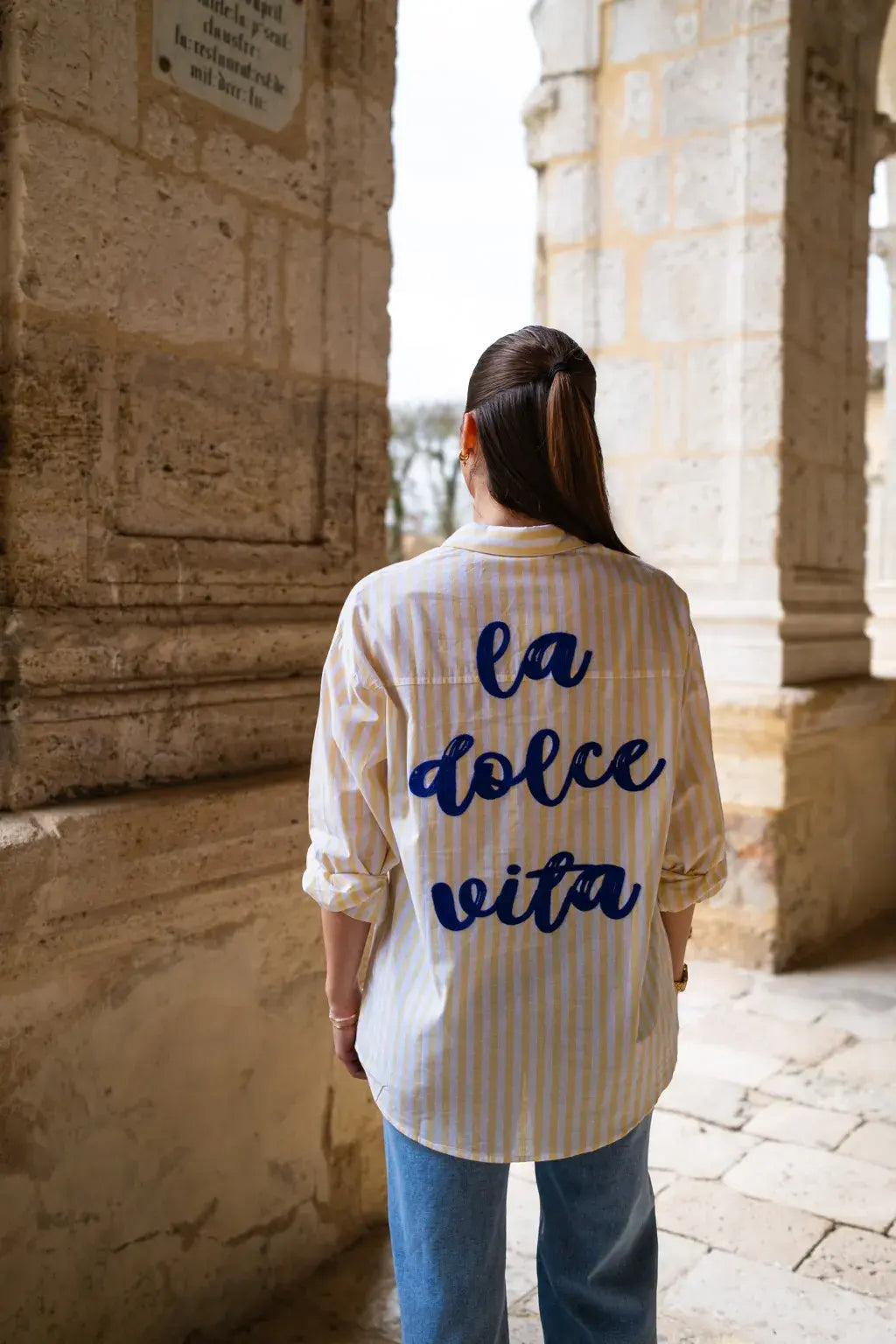 Chemise La dolce vita jaune