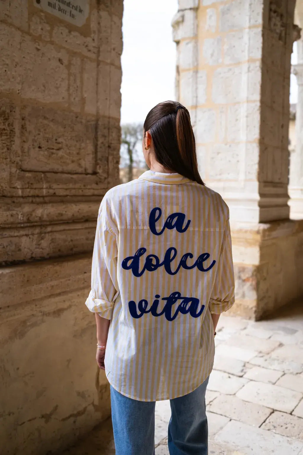Chemise La dolce vita jaune