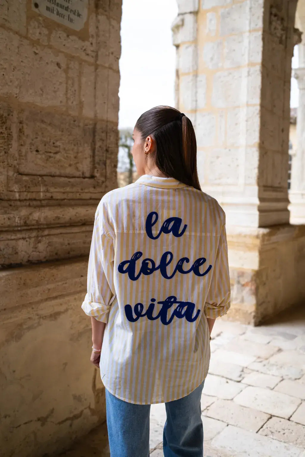 Chemise La dolce vita jaune