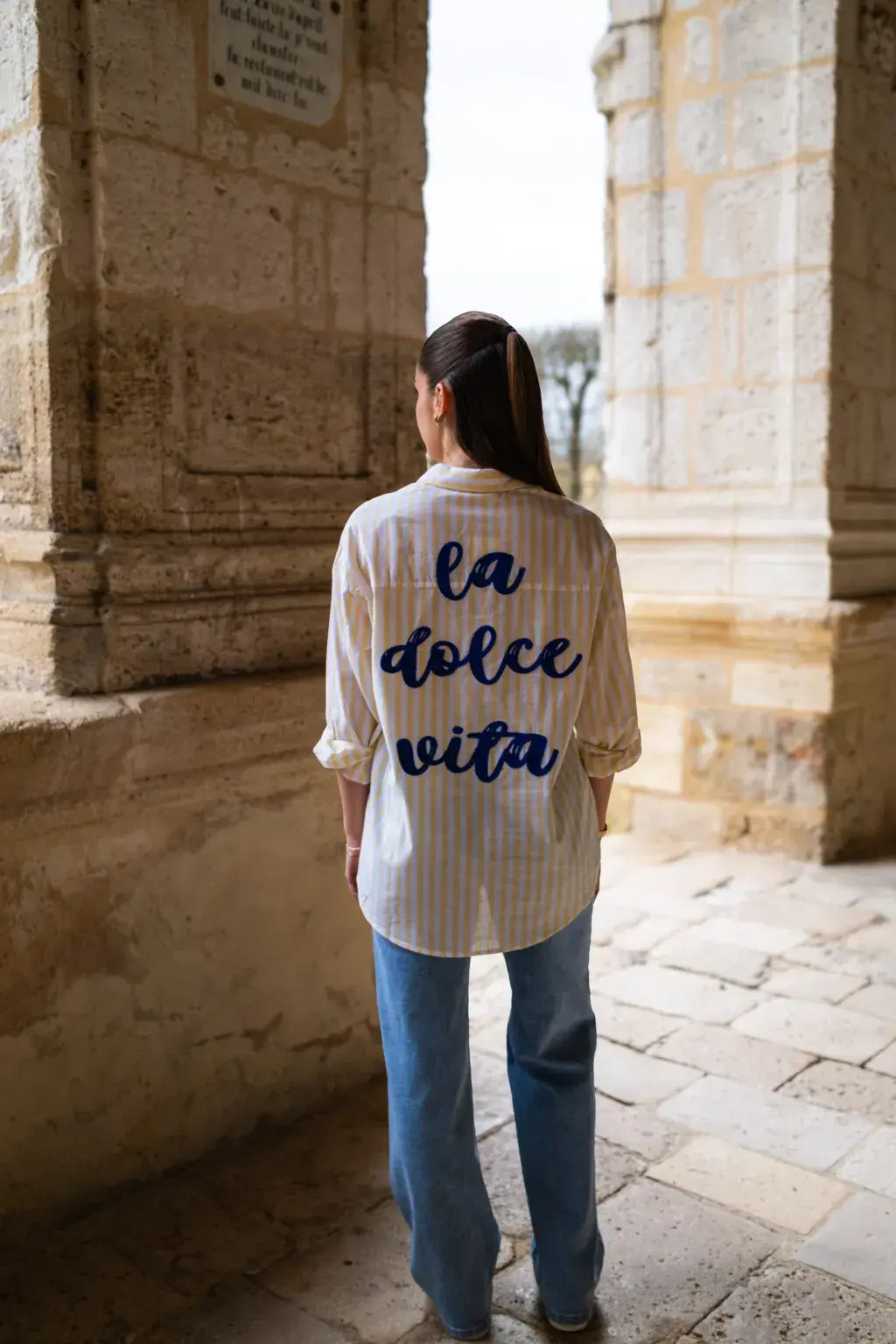 Chemise La dolce vita jaune
