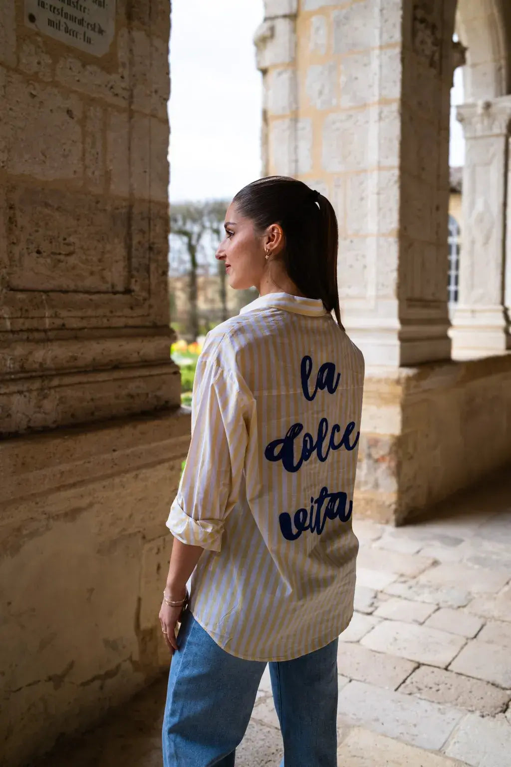 Chemise La dolce vita jaune