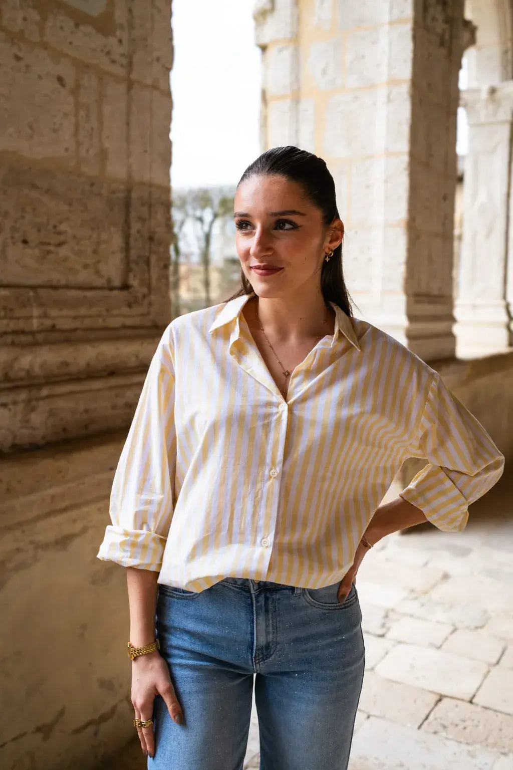 Chemise La dolce vita jaune